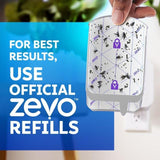 Zevo 2 Flying Insect Traps & 2 Refill Cartridges - Plug in Fly Trap & Indoor Bug Catcher for Gnats, House & Fruit Flies - Blue & UV Light Technology, Mess-Free Alternative to Bug Zapper