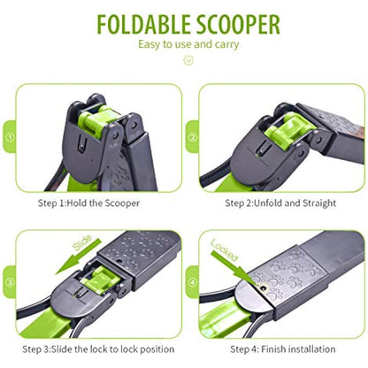 Ppogo Pet Pooper Scooper for Dogs and Cats with Long Handle and High Strength Material