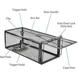 Black 2-pack humane live animal traps for indoors and outdoors - rats, mice, chipmunks, voles and similar-size animals