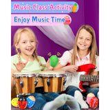 6 Pack Wooden Percussion Musical Shaker Prefilled Easter Eggs with Toys Inside Filled, Toddlers Easter Basket Stuffers Egg Fillers Montessori Toys Gifts for Kids Boys Girls Babies