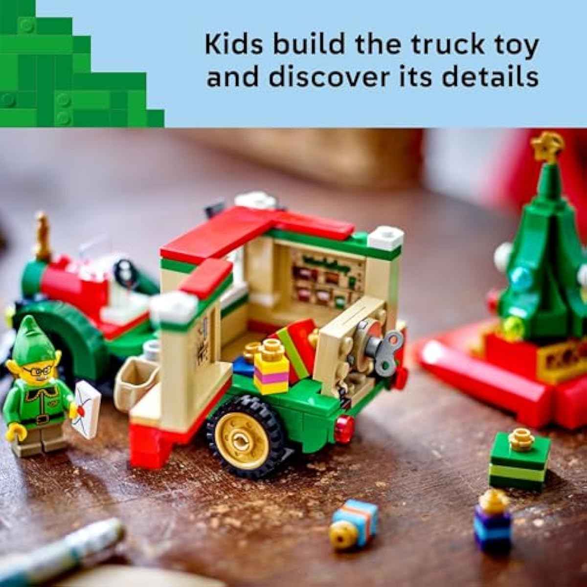 LEGO Santa’s Delivery Truck Building Toy for Kids - Construction Set for Play or Christmas Decor - Building Blocks for Girls & Boys, Ages 8+ - Holiday Craft Ideas for Families - 40746