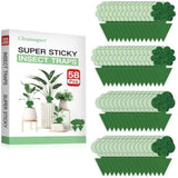 green-sticky-traps-58pk-fungus-gnats-flies-flying-bugs-plant-catcher-non-toxic-odorless-safe