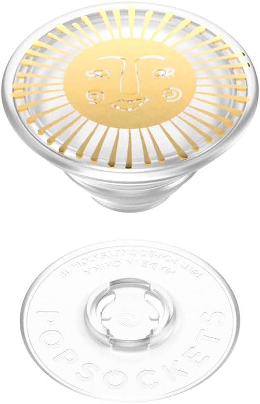 PopSockets Adhesive Phone Grip, Holder, Phone Stand, Yellow - Sun Goddess