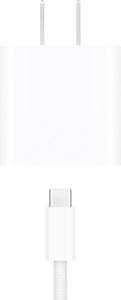 Apple 20W compact USB-C power adapter for iPhone iPad AirPods fast charging