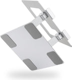 Sturdy and Portable Ergonomic Laptop Stand for Desk, Adjustable Riser, Fits all Laptops and Notebooks up to 17.3 Inch, Silver, 10 x 8.7 x 6 in