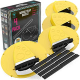 5-gallon mouse trap bucket 4-pack with automatic reset flip and slide mouse traps for indoor outdoor use