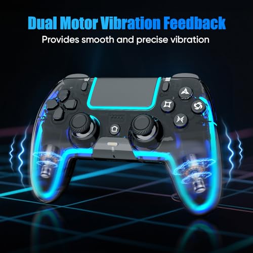 BETMI Wireless PS5 Controller with Hall Effect Joystick, Dual Vibration, and 9 Light Colors