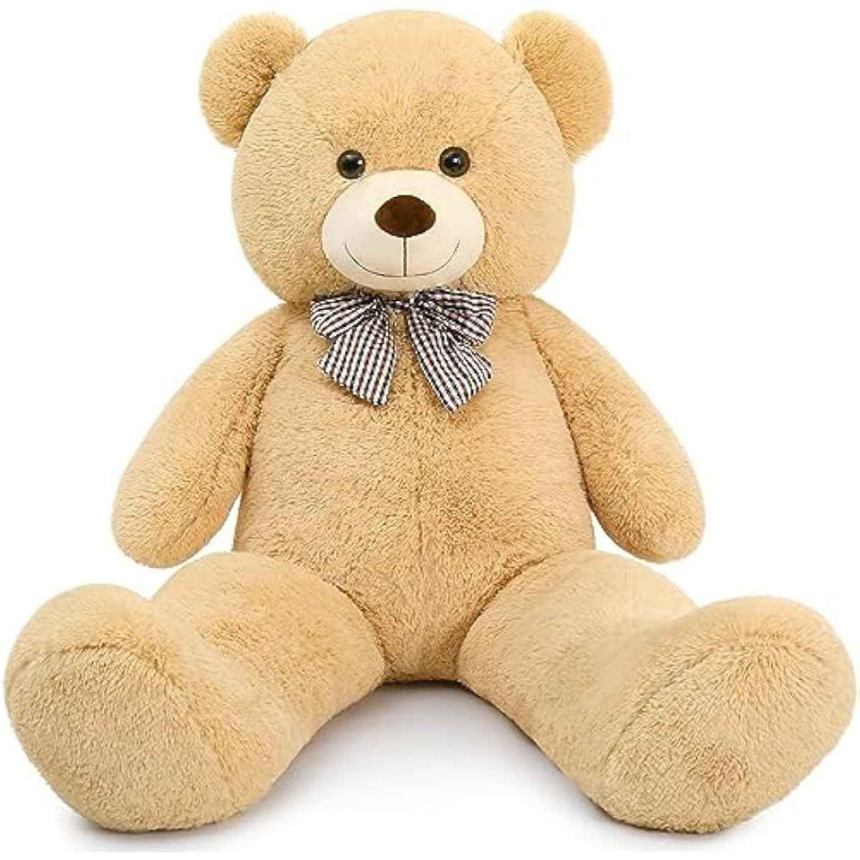MaoGoLan Giant Teddy Bear 4 Feet,Adorable and Cuddly Big Bear Stuffed Animal 47", Classic Teddy Bear Plush Gift Decoration for Baby Shower,Party,Birthday,Valentines Day,Tan