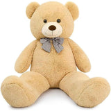 MaoGoLan Giant Teddy Bear 4 Feet,Adorable and Cuddly Big Bear Stuffed Animal 47", Classic Teddy Bear Plush Gift Decoration for Baby Shower,Party,Birthday,Valentines Day,Tan