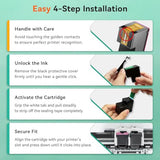 67XL Compatible for HP 67 Ink Cartridges Black Color Combo Pack Used for HP Envy 6055e 6400 6000 6065e 6458e 6455e DeskJet 2855e 4100 4152e 4255e 2755e 2700 2725 2755e 2752 4155e Printer