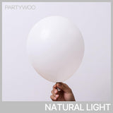 PartyWoo White Balloons 100 pcs 12 Inch Latex Helium Pastel White Balloons for Wedding Baby Shower Birthday Bridal Shower Graduation Engagement Princess Anniversary Party Decorations White-Y13