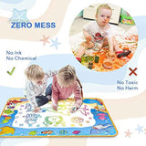 Water Doodle Mat for Kids Painting and Writing, Age 3-7, Magic Pens, Educational Toy Gift for Girls and Boys
