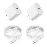 20w lightning iphone charger, extra long 10ft 2pack usb c to lightning cable for iphone 14 pro max and more
