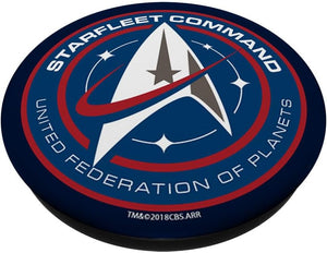 Star Trek Starfleet Badge PopSockets Stand for Smartphones and Tablets PopSockets Adhesive PopGrip