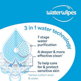 waterwipes sensitive+ baby & toddler 3-in-1 wipes 540 count unscented hypoallergenic