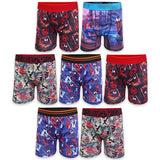 Spiderman boys Boxer Brief Multipacks With Multiple Print Choices Available in Sizes 4, 6, 8, 10, and 12