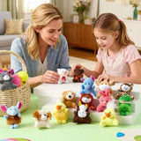 JOYIN 24 Pack Mini Animal Plush Toy Assortment (24 Units 3" Each), Animals Keychain Decoration for Kids, Small Stuffed Animal Bulk for Kids, Carnival Prizes, School Gifts, Valentines Goodie Bags