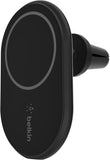 Belkin MagSafe-Compatible Magnetic Wireless Car Charger 10W - Wireless Charger, Magnetic Car Vent Phone Mount for iPhone 17, iPhone 16, 15, & 14 Series, Pixel 10 (Power Supply Included) - Black