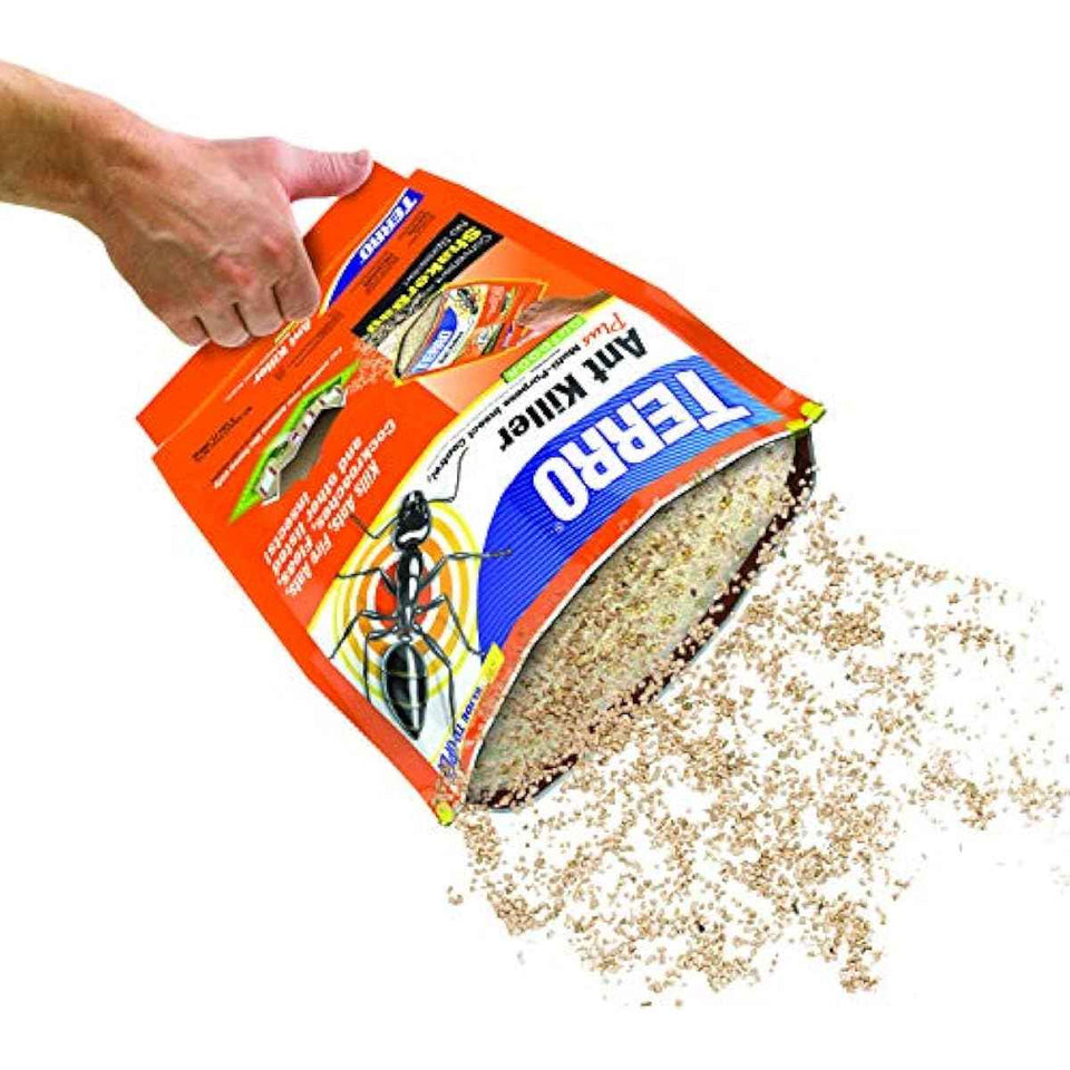 TERRO Ant Killer Plus Multi-Purpose Insect Control for Outdoors - Kills Fire Ants, Fleas, Cockroaches, and Other Crawling Insects - 3lb Shaker Bag - T901-6