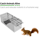 Live Squirrel Trap Heavy Duty Humane Cage Trap with No Assembly Required for Squirrels and Small Rabbits