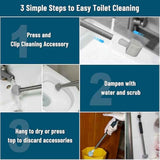 Pumice Stone Toilet Bowl Cleaner,16.7Inch Toilet Pumice Stone with Handle Cleans Hard Water Ring Calcium Buildup&Stains for Toilet Bath Kitchen Household Cleaning（Black