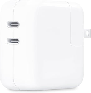 Apple 35W Dual USB-C Port Compact Power Adapter: Fast and Convenient Charging, Type C Wall Charger - Zynora