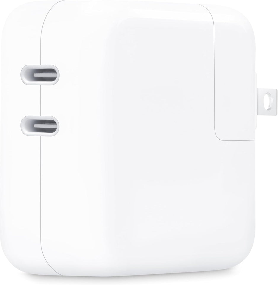 Apple 35W Dual USB-C Port Compact Power Adapter: Fast and Convenient Charging, Type C Wall Charger - Zynora
