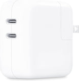 Apple 35W Dual USB-C Port Compact Power Adapter: Fast and Convenient Charging, Type C Wall Charger - Zynora