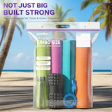 5-pack 20-gallon jumbo storage bags with resealable zipper top BPA-free 6 mil thick