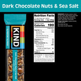KIND Dark Chocolate Nuts and Sea Salt 12-count snack bars, gluten free, low sugar, 6g protein