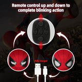 Spider Superhero Dynamic Mask - Remote LED Light & Moving Mech Eyes for Immersive Hero Experience, Nice Choice for Superhero Fans
