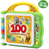 LeapFrog 100 Animals Interactive Learning Book, Green, for 18+ months, 6 double-sided pages, 2 AA batteries required