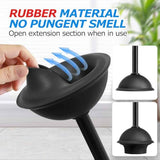 2-in-1 toilet plunger and brush set with extended handle for easy bathroom cleaning and maintenance