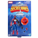 Marvel Legends Series Secret Wars Spider-Man (Alien Costume), Retro Comics Collectible 6 Inch Action Figure with Lenticular Shield
