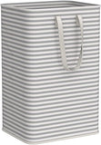 Lifewit 2 Pack Laundry Basket 80L Each, Collapsible Clothes Hamper with Reinforced Handles, Freestanding Waterproof Design for Bedroom and Laundry Room, Grey 160L Total