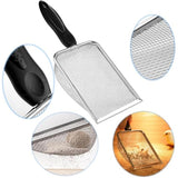 itPlus Stainless Steel Cat Litter Scoop with Mesh Scooper Long Handle Shovel Sifter for Clumping Litter