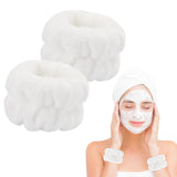 dorbetar microfiber wrist towels for washing face, soft coral fleece, breathable, fast drying