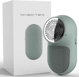 Rechargeable Fabric Shaver, Magictec Lint Remover Sweater Defuzzer Lints Fuzzs Pills Pilling Trimmer for Clothes and Furniture -Battery Operated, Green
