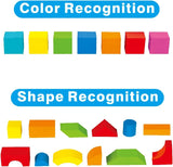 Pairez Toys Foam Building Blocks for Toddlers 2-4, 41 Pieces EVA Soft Stacking Blocks, Baby Bath Foam Toy Set, Early Learning Construction Toys & Gifts for Kids, Boys & Girls 18+ Months