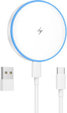 MagSafe Charger 2 Pack 15W Magnetic Wireless Charger Fast Charging Pad Compatible with iPhone 17/16/15/14/13/12 Series & AirPods 3/2/Pro Magnetic MagSafe Charging Pad with Dual Ports - Zynora
