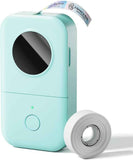 phomemo d30 portable bluetooth mini label printer machine with smartphone app