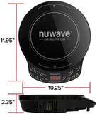 NUWAVE Flex Precision Induction Cooktop, 10.25” Shatter-Proof Ceramic Glass, 6.5” Heating Coil, 45 Temps, 3 Wattage Settings, 9” Duralon Ceramic Pan