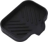 MicoYang silicone bathroom soap dish with drain spout, sink organizer, and sponge holder, 4.9 x 3.2 inches