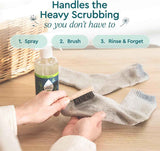 Puracy Laundry Stain Remover Brush - Vegan Bristles for Tough, Deep, and Aged Stain Elimination
