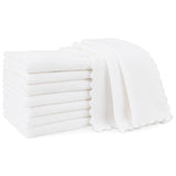 Orighty 20x10 inch coral fleece baby burp cloths, highly absorbent and ultra soft for newborns, 8-pack