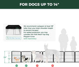 fxw homeplus unleashed 24 inch 6 panels dog pen black patented