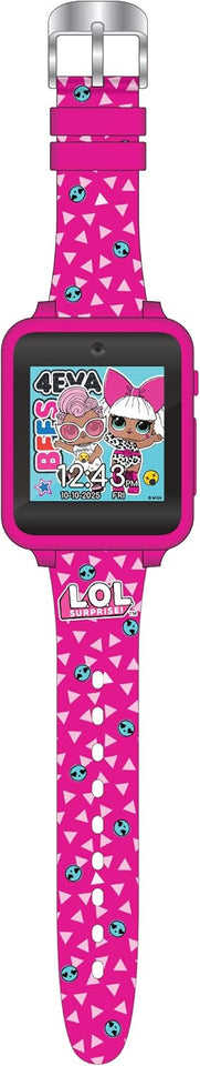 Accutime LOL Surprise Touchscreen Exclusive Pink Smartwatch for Kids – Engaging Educational Games, Step Counter, Camera, Alarm & More – Fun & Interactive Timepiece (LOL4264AZ)
