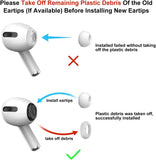 3 Pairs Replacement Ear Tips for Airpods Pro and 2nd Generation with Noise Reduction Hole, Silicone Ear Tips for Airpods Pro with Portable Storage Box and Fit in The Charging Case(S/M/L)