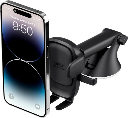 iOttie Easy One Touch Advanced Universal Car Mount DasBVoard & Windshield Suction Cup Phone Holder for iPhone, Samsung, Google, All Smartphones