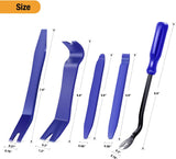 GOOACC 5PCS Auto Trim Removal Tool Kit No-Scratch Pry Tool Kit for Car Door Clip Panel & Audio DasBVoard Dismantle -5PCS
